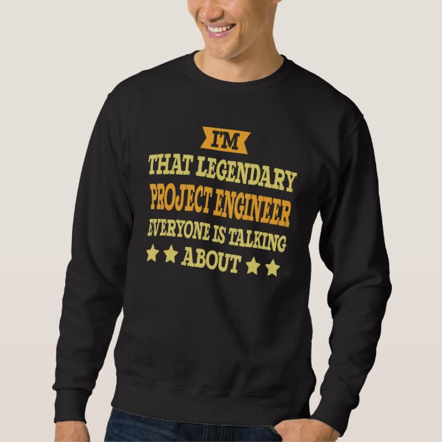 Projektingenieur Job Title Employee Funny Project Sweatshirt (Vorderseite)