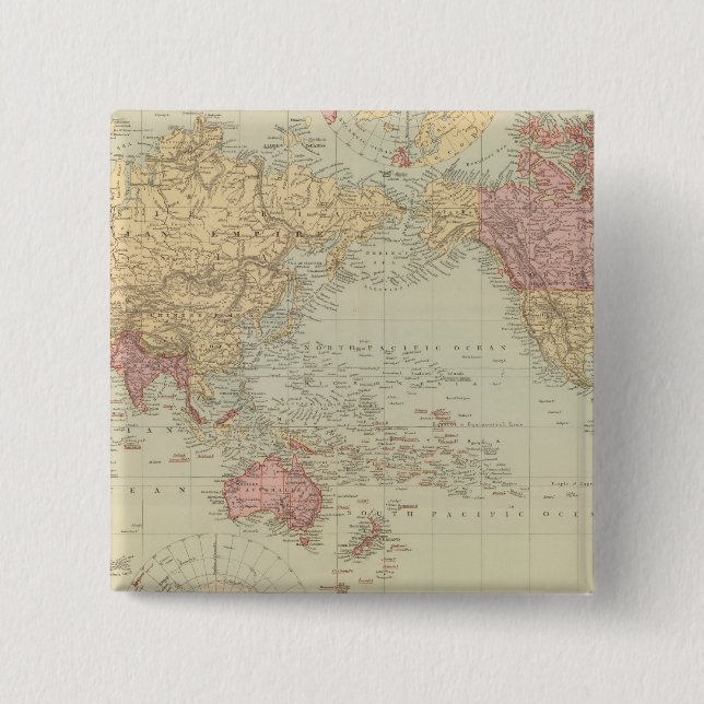 Projektion 2 des World Mercator Button (Vorderseite)
