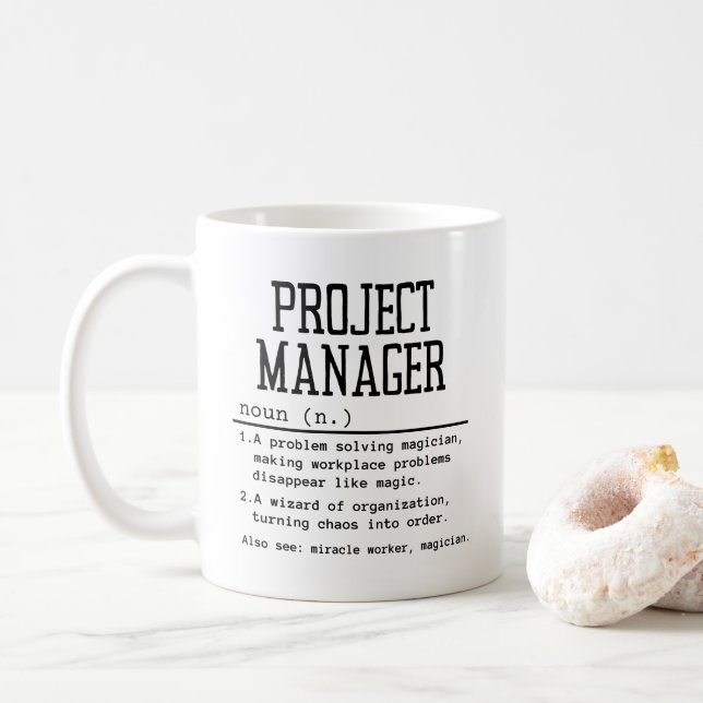 Projektleiter Kaffeetasse (Mit Donut)