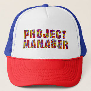 Projektleiter Triangle Mosaik Text Truckerkappe