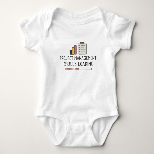 Projektmanagement-Fähigkeiten Projektmanager wird  Baby Strampler (Vorderseite)