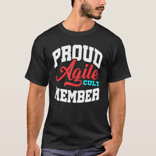 Projektmanagement für Agile Cult Member Scrum Pm C T-Shirt (Vorderseite)