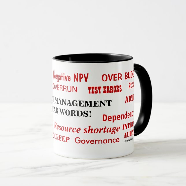 Projektmanagement Swear Words Funny Team Geschenk Tasse (VorderseiteRechts)