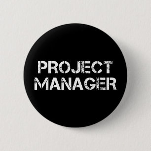 Projektmanager Geschenk für industrielle Schrifta Button