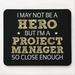 Projektmanager Hero Spaß Novelty Mousepad