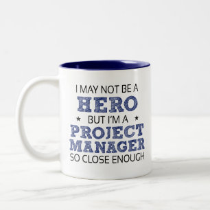 Projektmanager Hero Spaß Novelty Zweifarbige Tasse