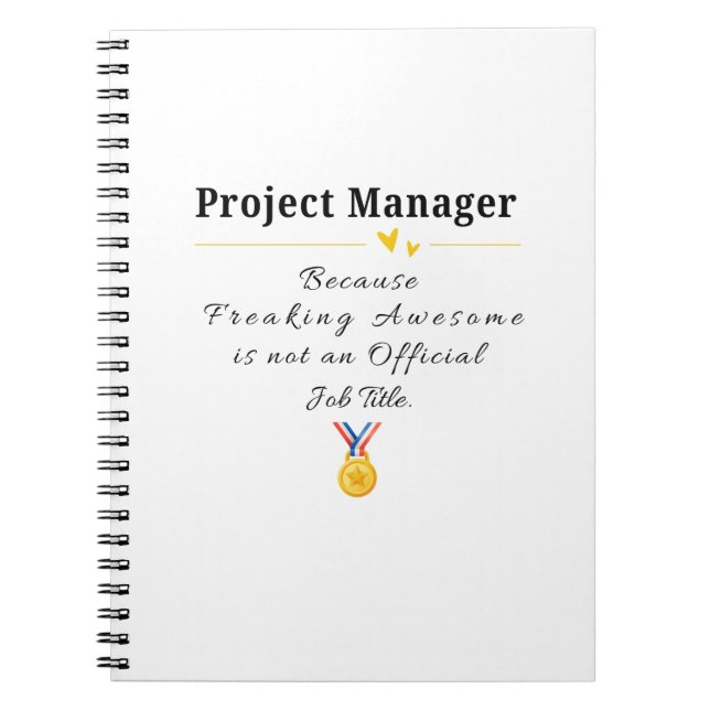 Projektmanager Notizblock (Vorderseite)