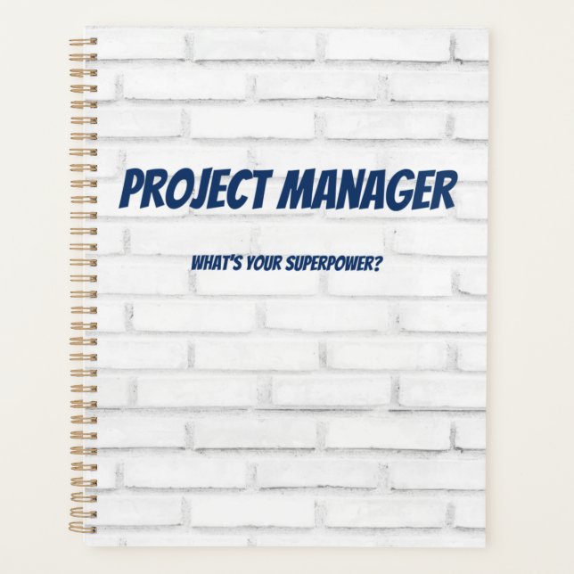 Projektmanager Was ist Ihr Super-Power?  Planer (Vorderseite)