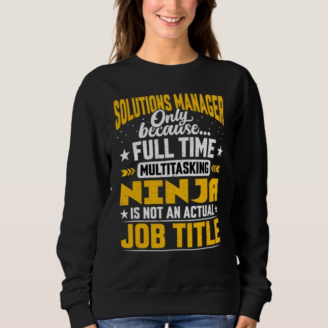 Projektmappen-Manager-Jobtitel-Projektmappen-Abtei Sweatshirt (Vorderseite)