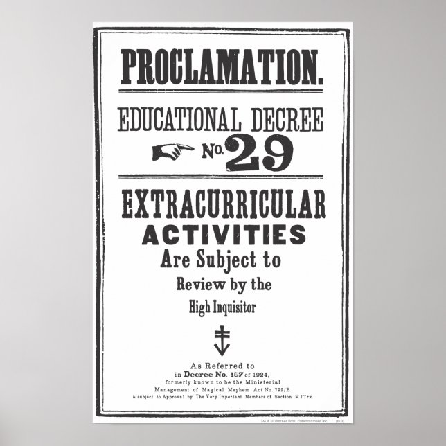 Proklamation 29 poster (Vorne)