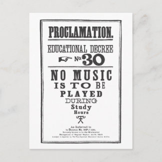 Proklamation 30 postkarte