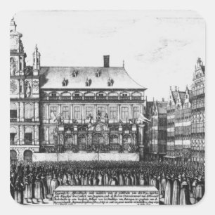Proklamation des Friedens Quadratischer Aufkleber