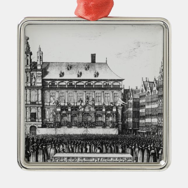 Proklamation des Friedens Silbernes Ornament (Vorne)