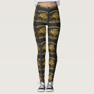 Prokrastinierer Jogging Gesellschaft Lustiges Lauf Leggings