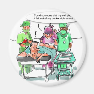 Proktologe verliert Handy Lustig Magnet