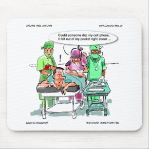Proktologe verliert Handy Lustig Mousepad
