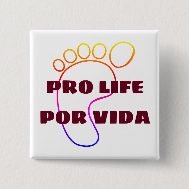 Proleben por vida Button (Vorderseite)