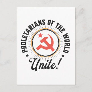 Proletarians of the World Unite! Postkarte