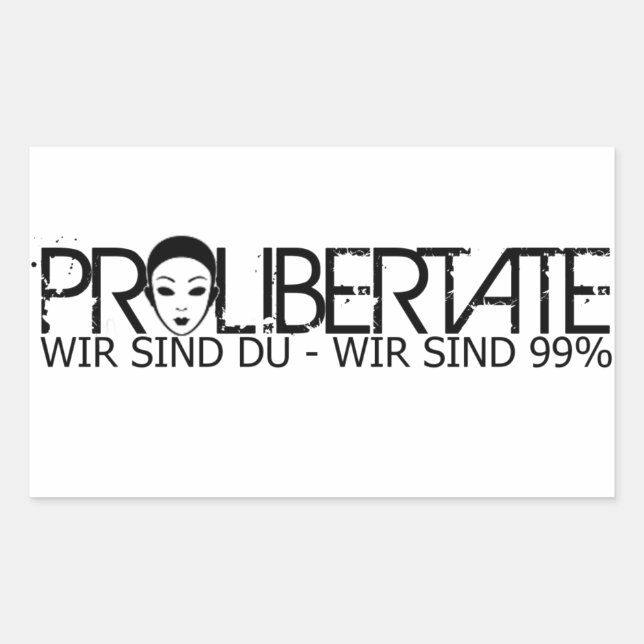 ProLibertate Aufkleber Rechteckig (Vorderseite)