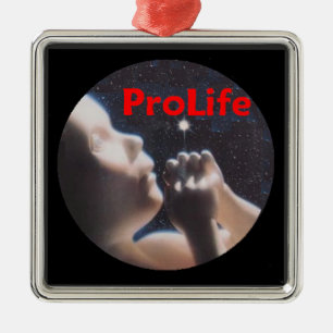 ProLife Verzierung Silbernes Ornament