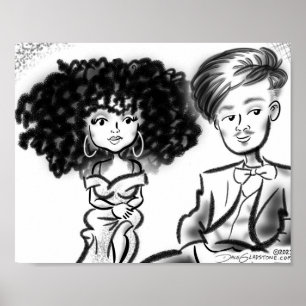 Prom #Caricatures Print 2021a Poster