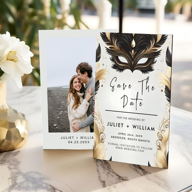 Prom Costume Masquerade Ball Hochzeit Save The Date (Von Creator hochgeladen)