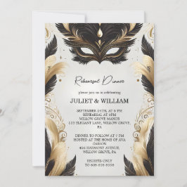 Prom Costume Masquerade Ball Probe Dinner Einladung