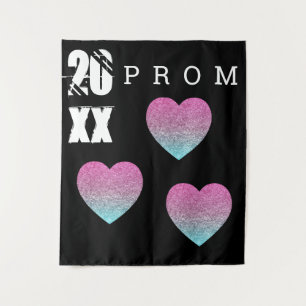 Prom Hearts Abschluss Hintergrund Wandteppich