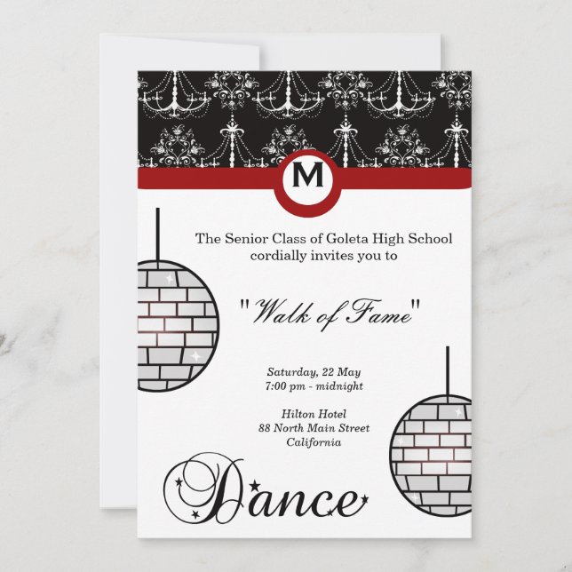 Prom Night Einladung (Vorderseite)