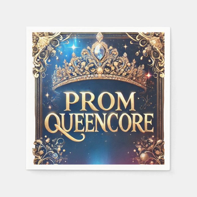 Prom Queencore Einladung : atemberaubendes königli Serviette (Vorderseite)
