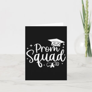 Prom Squad 2025 Funny Graduate Prom Cl von 2025 Karte