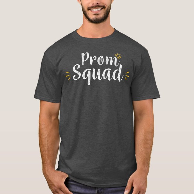Prom Squad für Mama Vater Supporter T-Shirt (Vorderseite)