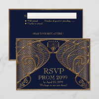 PROM UAWG, Great Gatsby, Gold auf Marine