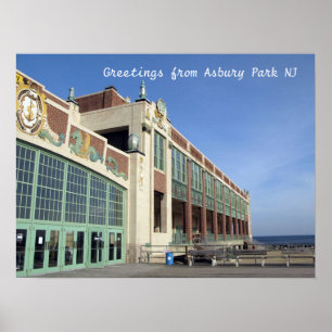 Promenade Asbury Parks NJ - Kongresshalle Poster