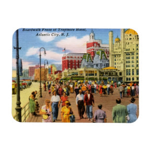 Promenade, Atlantic City Vintag Magnet