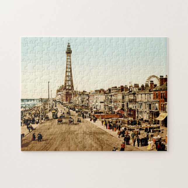 Promenade Blackpool Lancashire England Beach Puzzle (Horizontal)