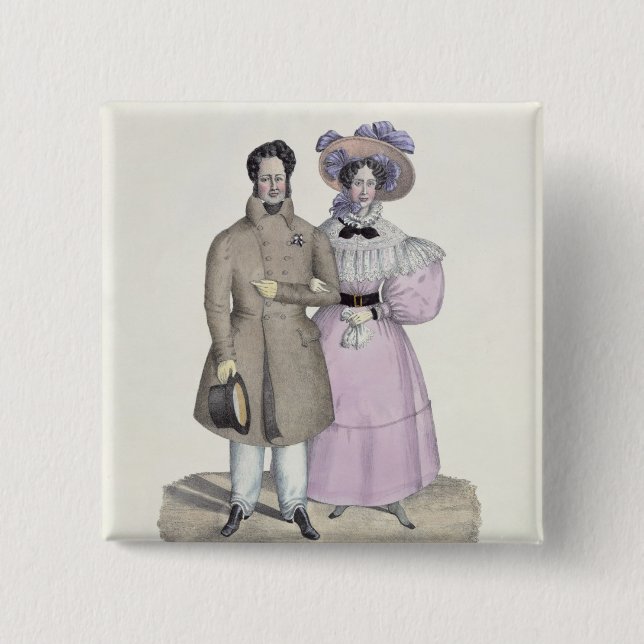 Promenade Bourgeoise Button (Vorderseite)