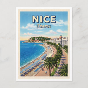 Promenade des Anglais Nizza Frankreich Postkarte