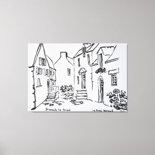 Promenade du Ruicard   La Roche-Bernard, Bretagne Leinwanddruck