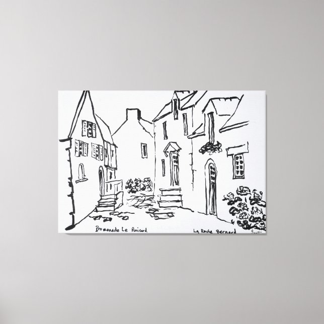 Promenade du Ruicard | La Roche-Bernard, Bretagne Leinwanddruck (Vorderseite)