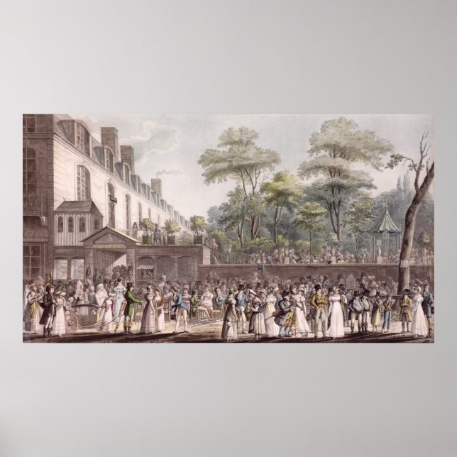 Promenade im Türkischen Garten Poster (Vorne)