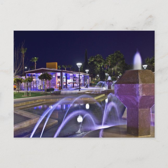 Promenade in Limassol, Zypern Postkarte (Vorderseite)