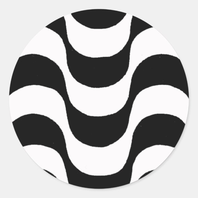 Promenade von Copacabana Runder Aufkleber (Vorderseite)