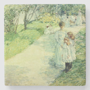 Promenaders im Garten, 1898 Steinuntersetzer