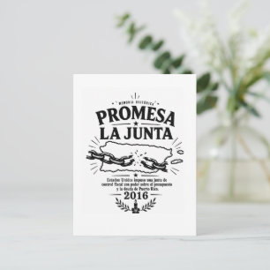 PROMESA La Junta Puerto Rico Historisches Gedächtn Postkarte