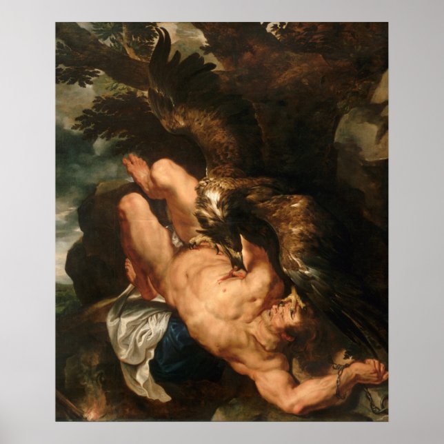 Prometheus Bound von Peter Paul Rubens - Poster (Vorne)