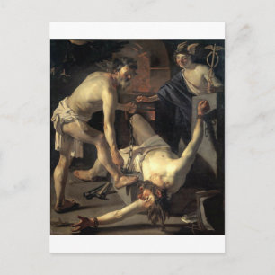 Prometheus wird von Dirck van Baburen verkettet Postkarte