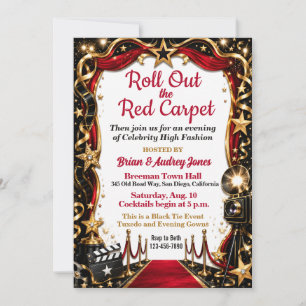 Prominenten-Rotlicht-Gala-Party Einladung