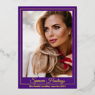Promo Card für wichtige Inhalte Real Foil Folieneinladung