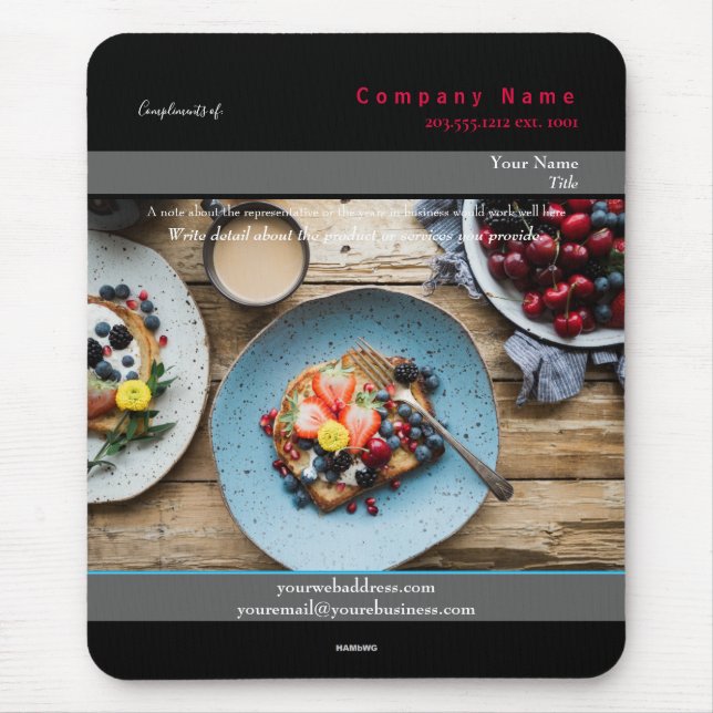 Promo Mouse Pad Bed & Breakfast Theme - HAMbyWG Mousepad (Vorne)